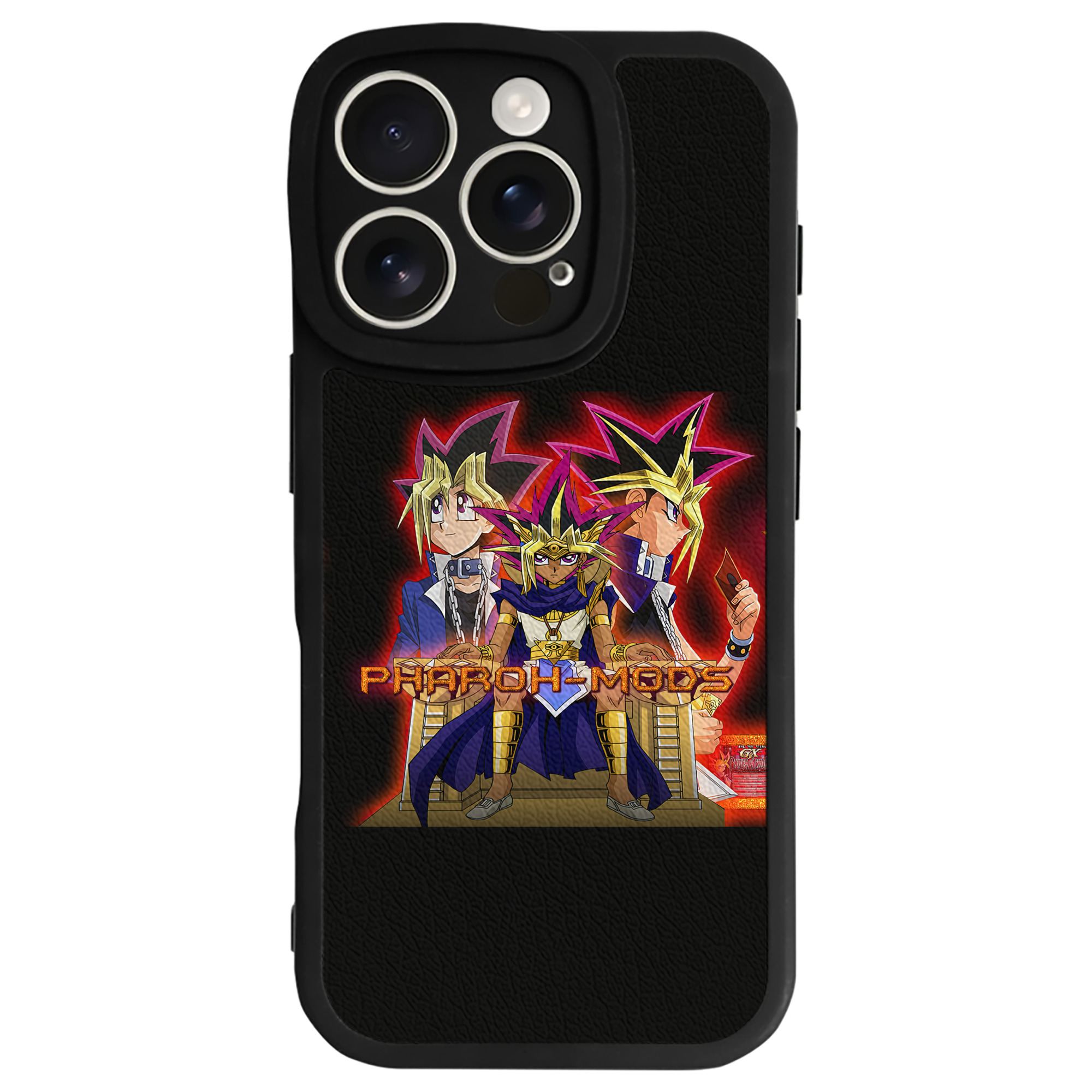 遊☆戯☆王 Yu-Gi-Oh! 【iPhone 16シリーズ対応】シリコンスマホケース（レザー調） 材質：シリコン